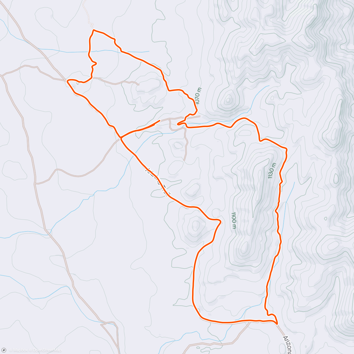 Map of the activity, AZT: Full Cougar Hill Loop