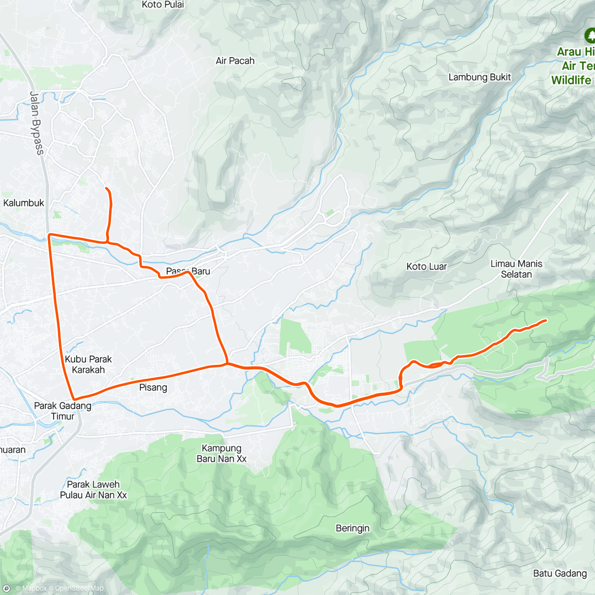 Mapa da atividade, Padayo