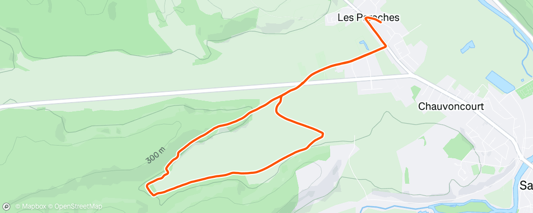 Map of the activity, Marche dans l'après-midi