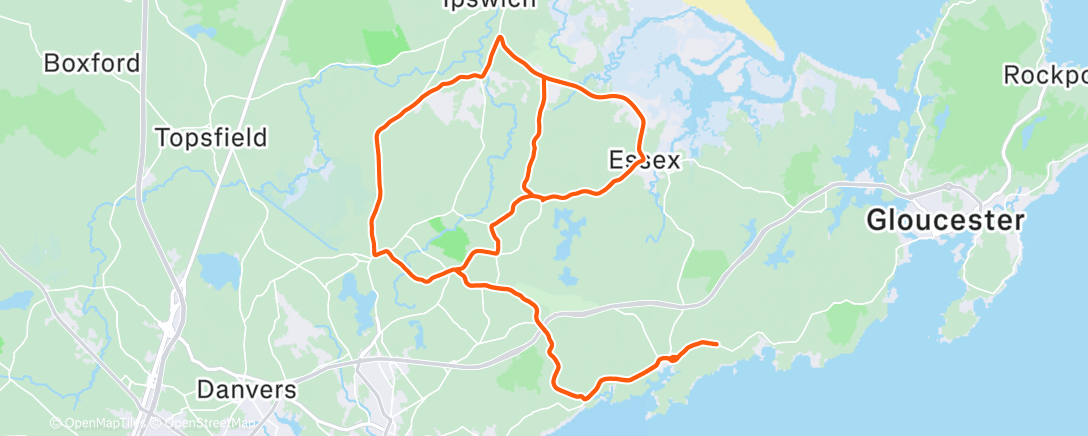 Map of the activity, Morning Ride