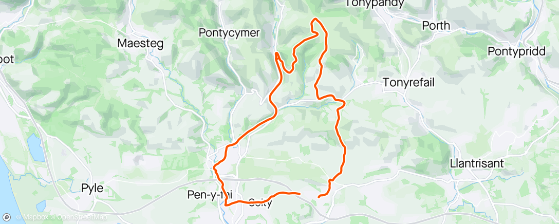 Map of the activity, Little Bit Of After Work Gravel