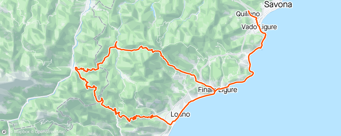 Map of the activity, Giro vento