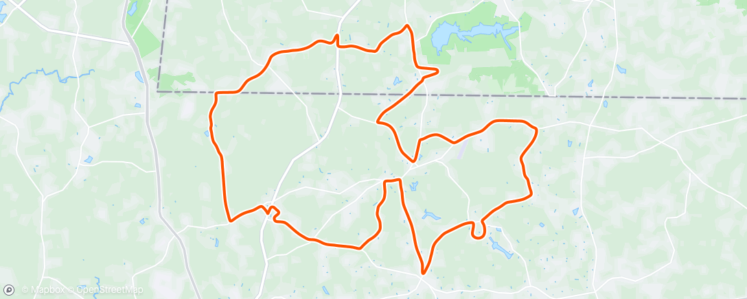 Map of the activity, Nice mid week gravel mix