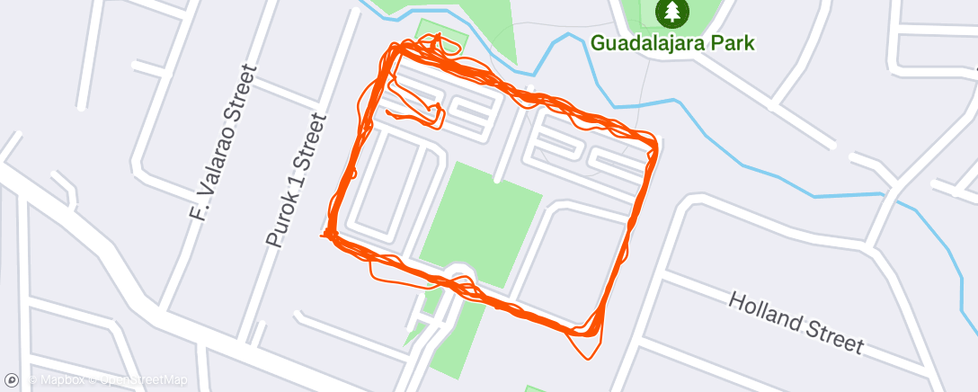 Map of the activity, Sweat out with pretty🏃‍♀️