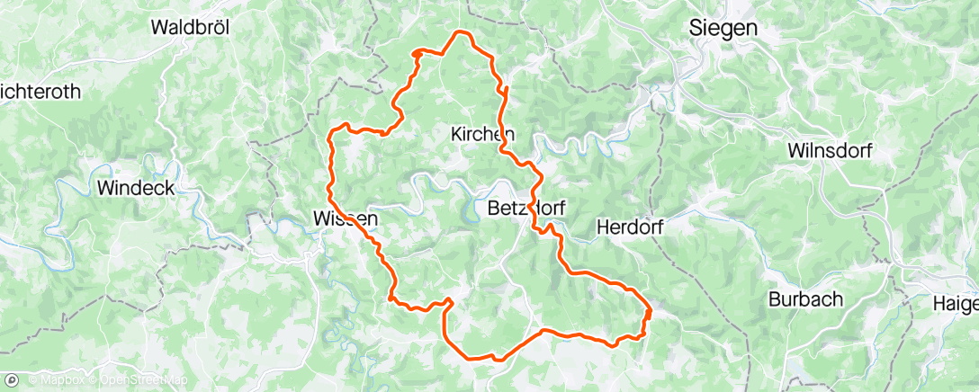 Map of the activity, Rennrad