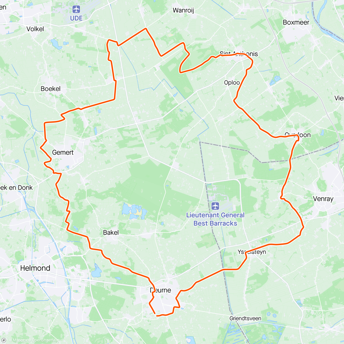Mapa da atividade, Met het Verzetje naar Venhorst!