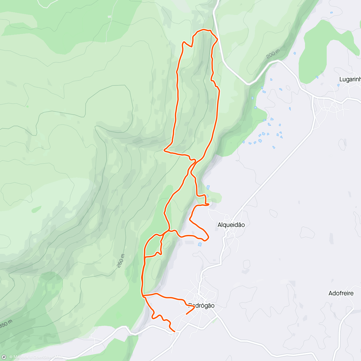 Map of the activity, 55/2024 -Trail Almonda 2° M45