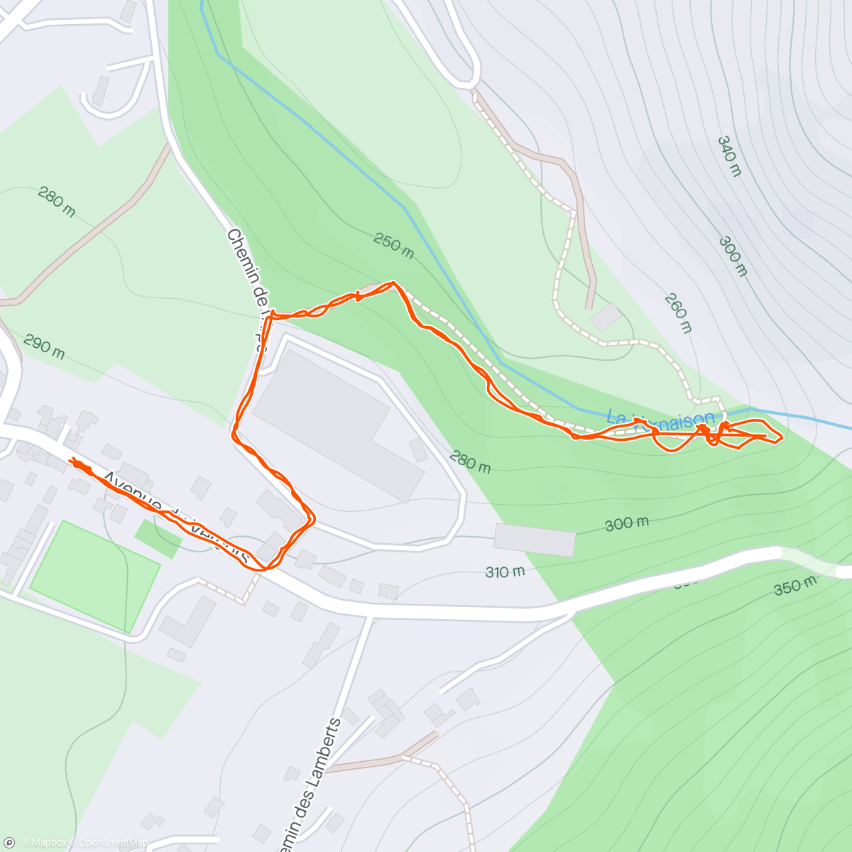 Map of the activity, Grotte de Choranche