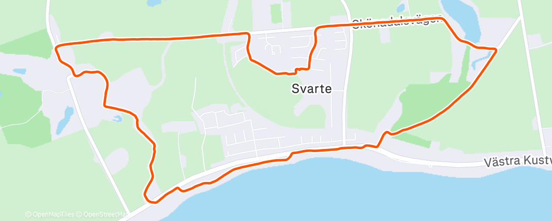 Map of the activity, Lunch Run