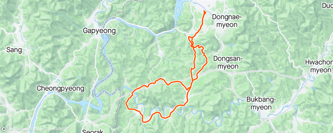 Map of the activity, PCC 라이딩