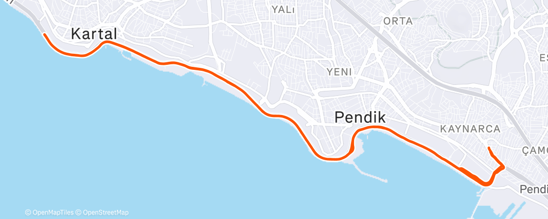 Map of the activity, Morning Run