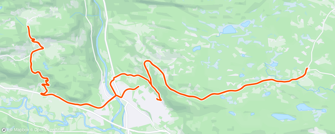 Map of the activity, Bakkekjøring med Kjetil🚴💨