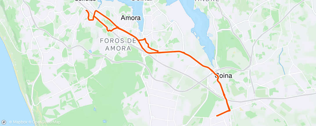 Map of the activity, Morning Ride