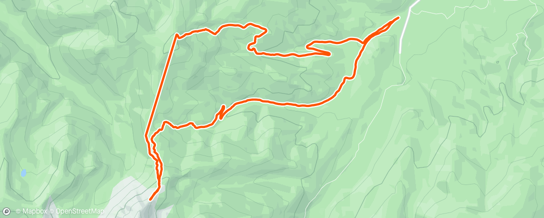 Map of the activity, Not great strava