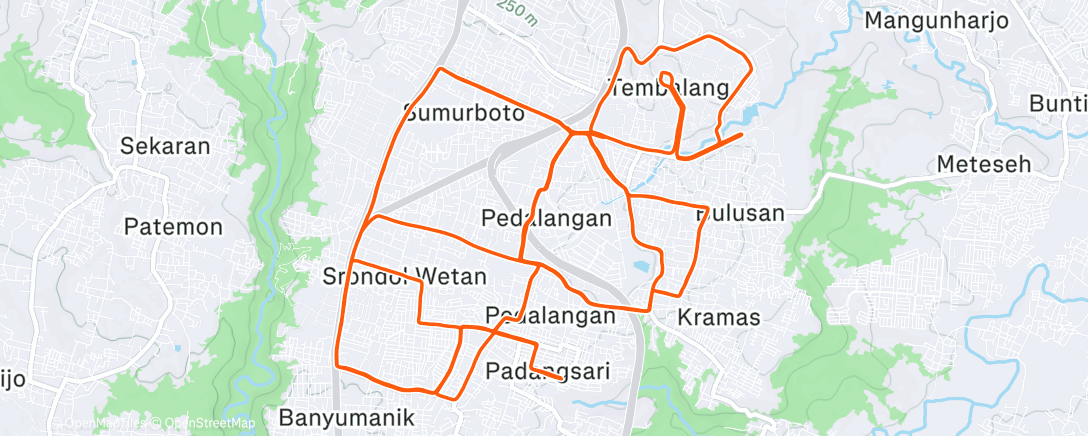 Map of the activity, #OAOT2025 - Bersepeda Pagi..🎄🧑‍🎄