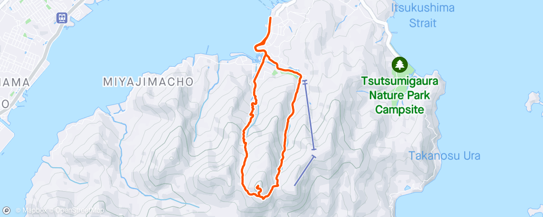 Map of the activity, Mount Misen 🇯🇵