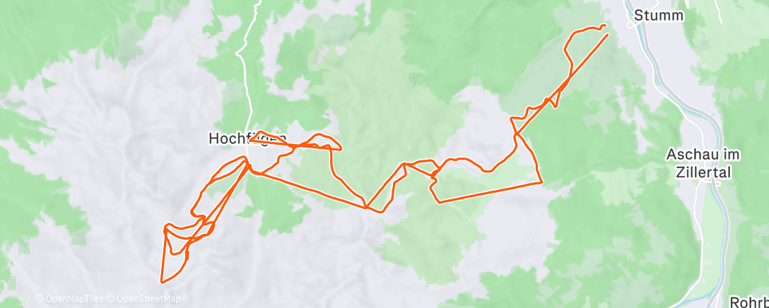 Карта физической активности (Morning Alpine Ski)