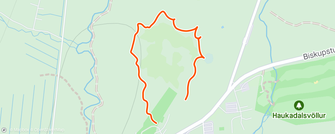 Map of the activity, Afternoon Workout