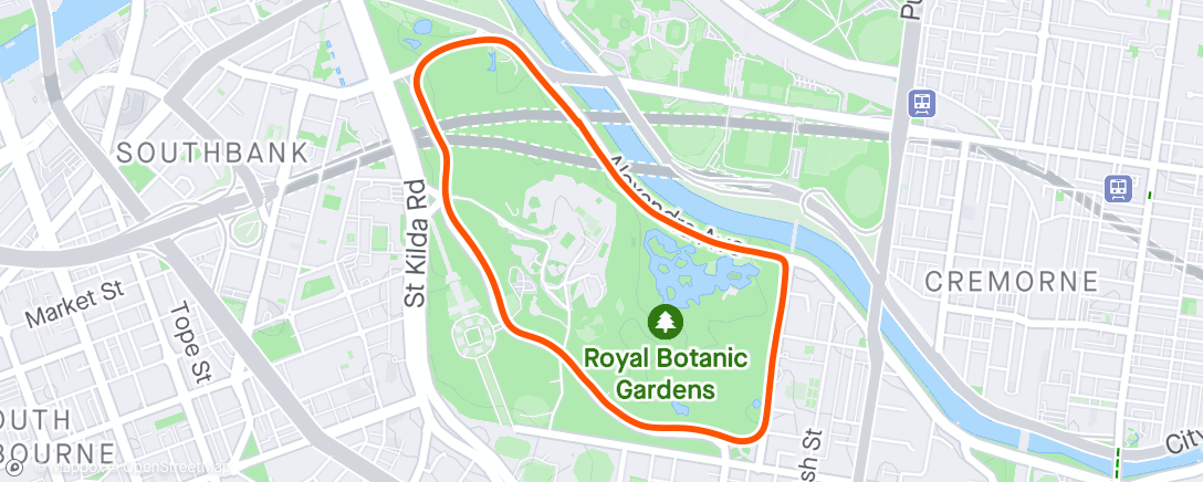 Mapa de la actividad, AV XCR Rd 10: Tan Relays 🔵⚪