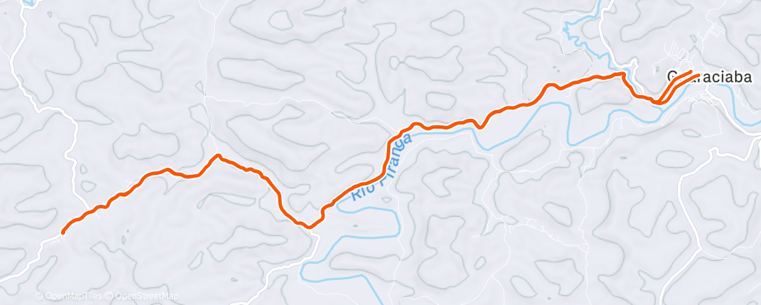 Map of the activity, Pedalada de mountain bike matinal