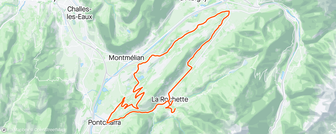Map of the activity, Retour sur le vélo 🚲