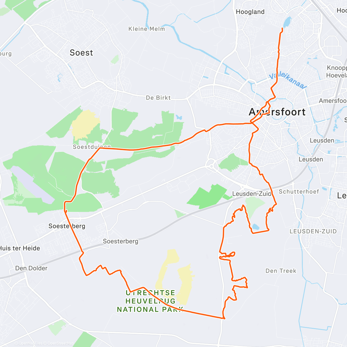 Karte der Aktivität „Ga van die tacx af”