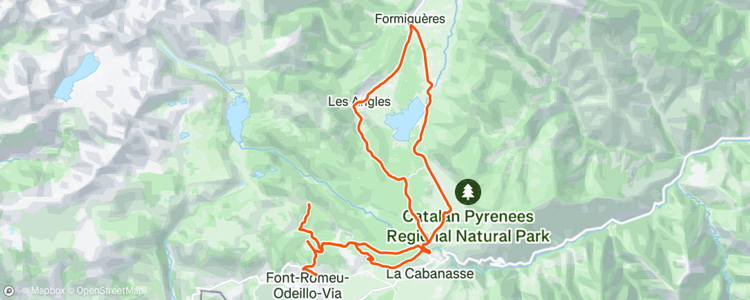 Map of the activity, Afternoon Ride