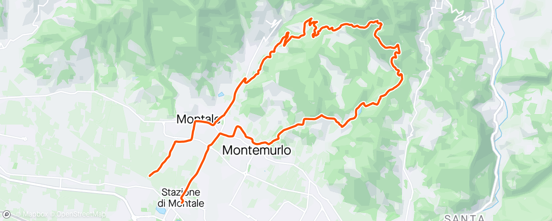 Mappa dell'attività Sessione di e-mountain biking mattutina