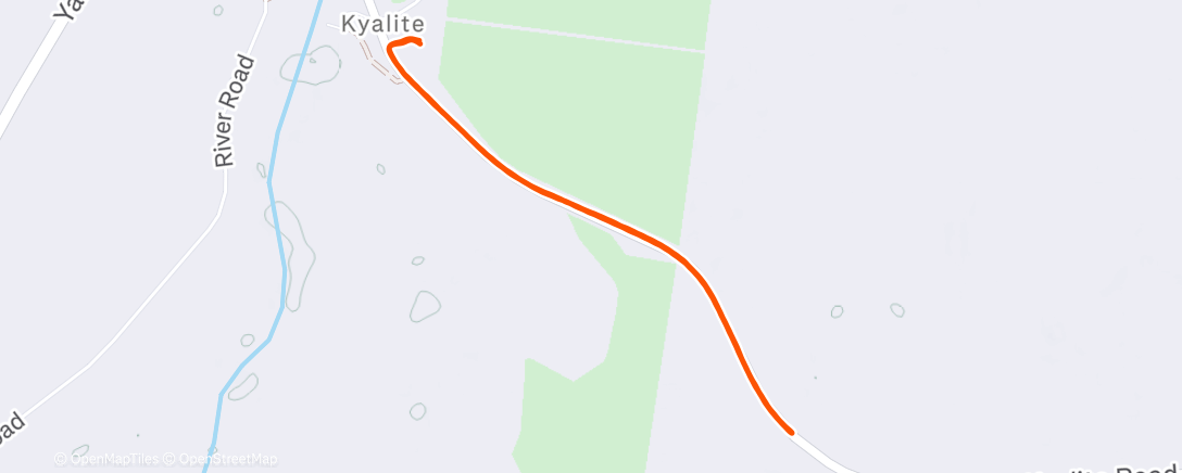 Map of the activity, Night Run