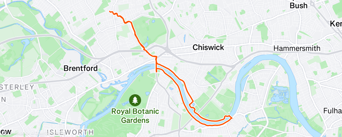 Map of the activity, Lunch Run