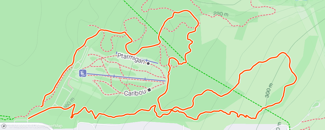 Map of the activity, Runduro