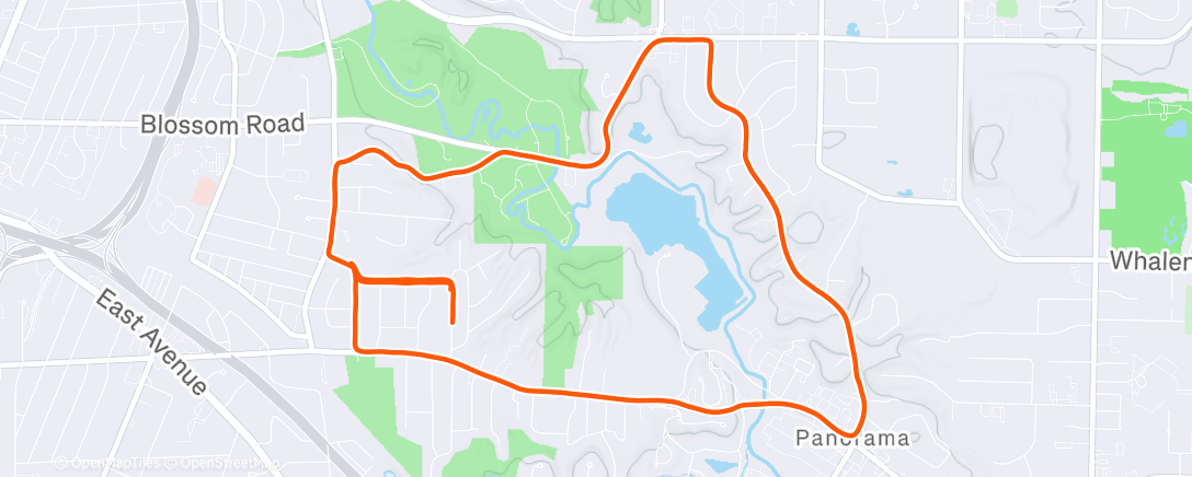 Map of the activity, Pushing it on the hills