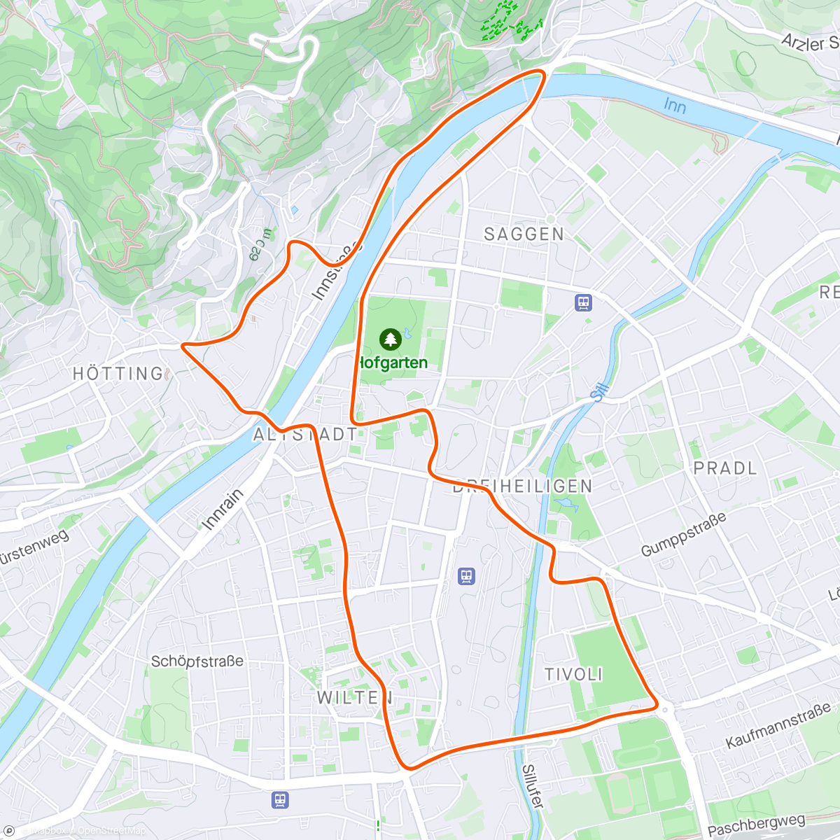 Map of the activity, Zwift - K eith VR - NZC -'s Meetup on Innsbruckring in Innsbruck