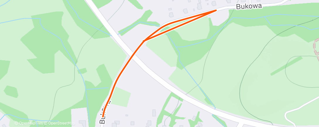 Map of the activity, Afternoon Walk