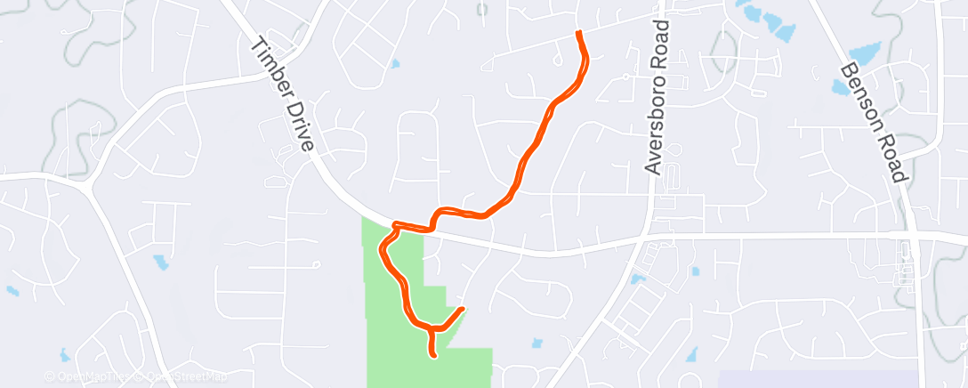Map of the activity, Morning Walk