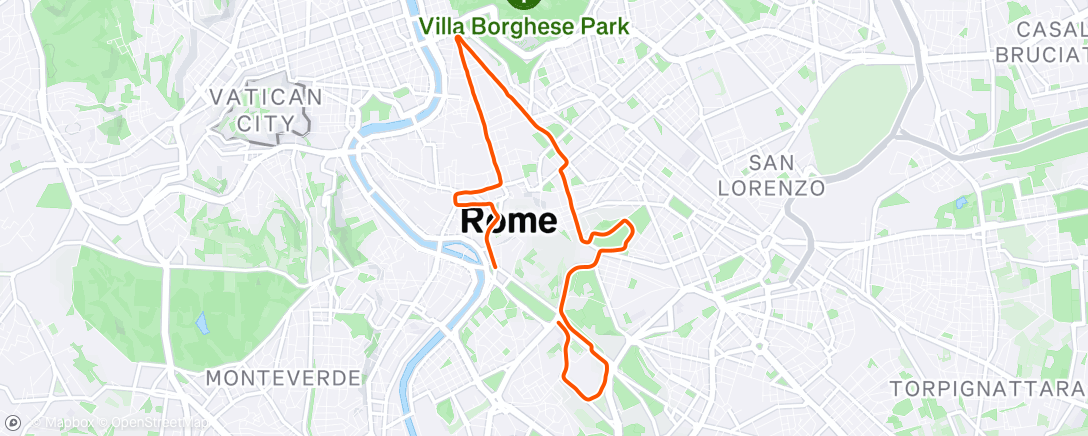 Map of the activity, 🏁 Race for The Cure Roma