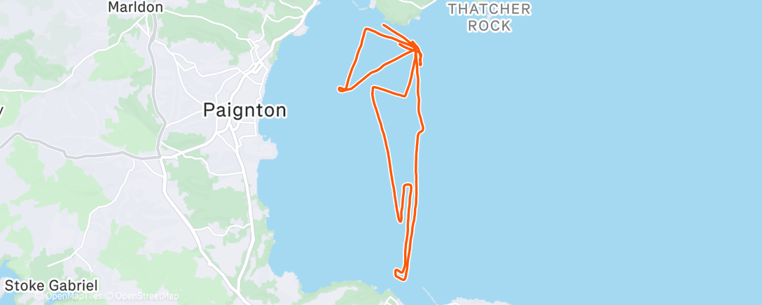 Map of the activity, Morning Sail