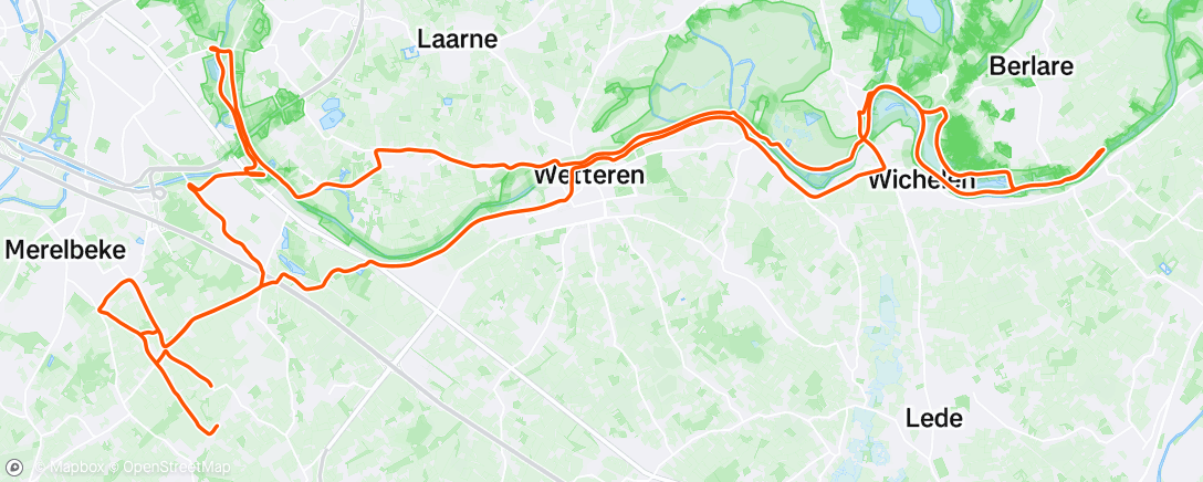 Map of the activity, Solo windbeukritje