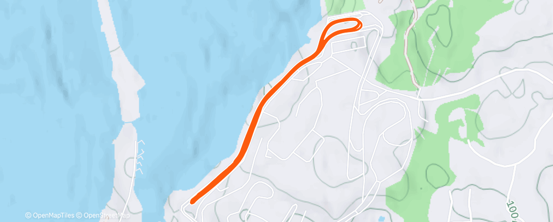 Map of the activity, Северный лыжный заезд (утро)