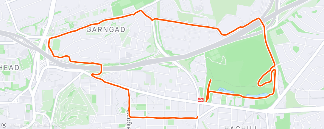 Mapa da atividade, Afternoon Run