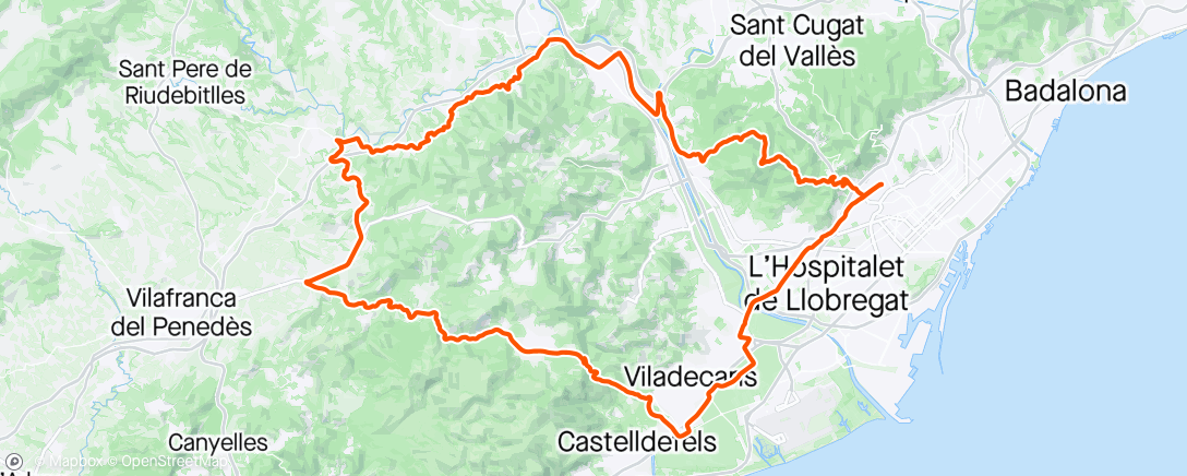 Mapa da atividade, Morning Road Ride