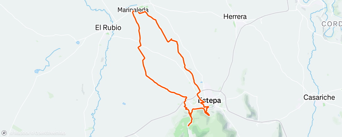 Mapa de la actividad, Bicicleta por la mañana