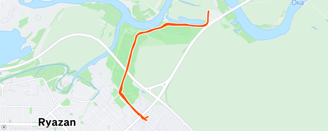 Map of the activity, Morning Run