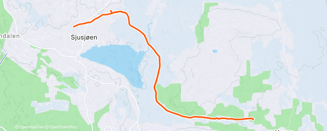 Map of the activity, 5 x 10 skate på nydelig føre
