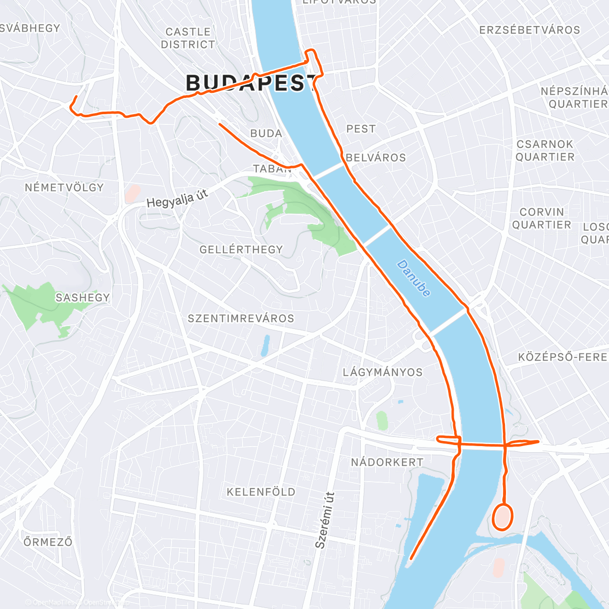 Карта физической активности (Afternoon Run)