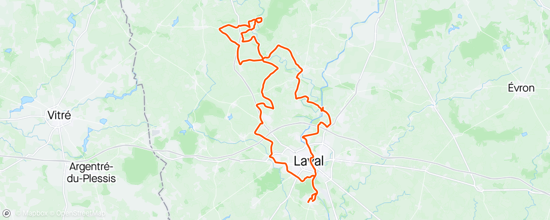 Map of the activity, Sortie vélo de route 👍
