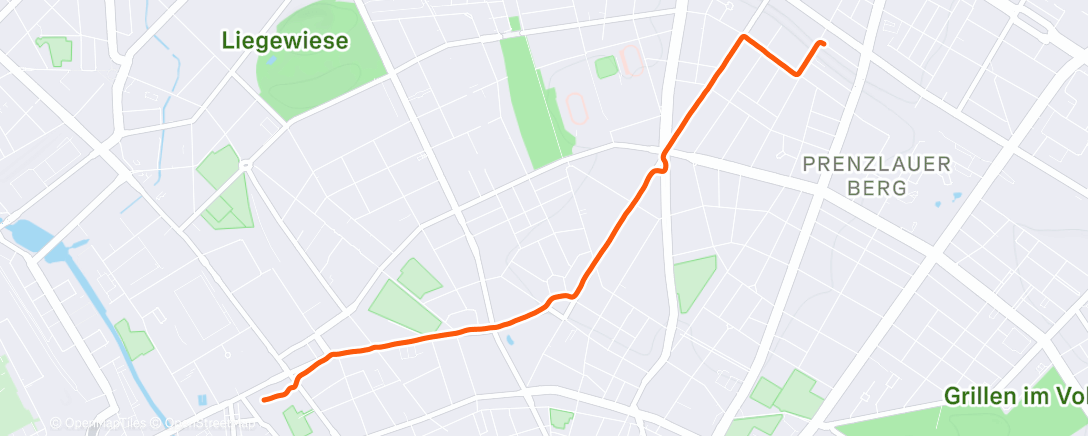 Map of the activity, Afternoon Ride