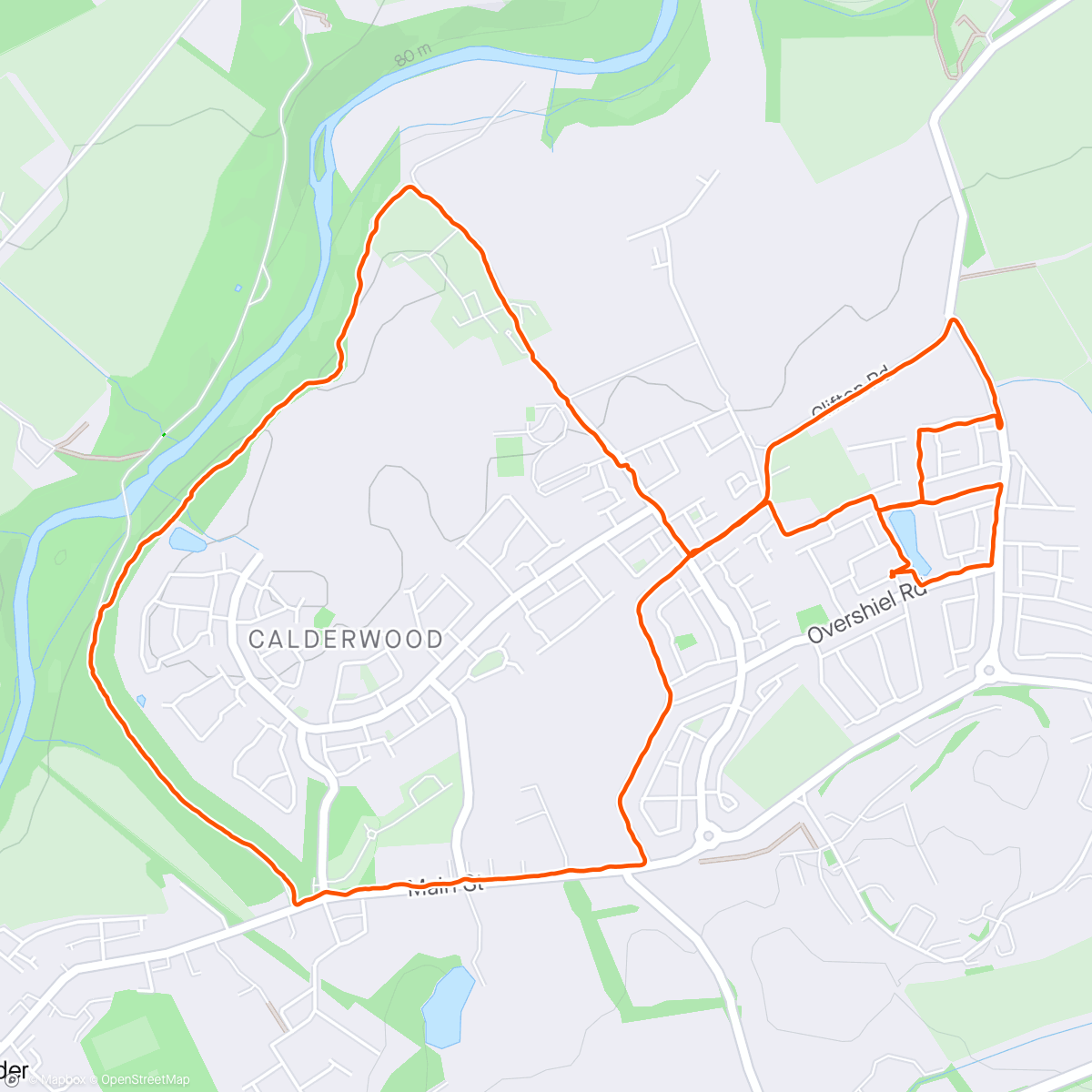 Mapa da atividade, Recovery Walk with pram