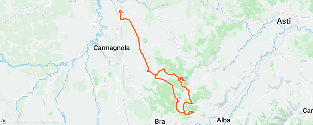 Mapa de la actividad, Giro mattutino