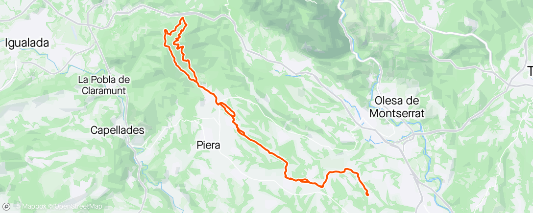 Map of the activity, El Bruc